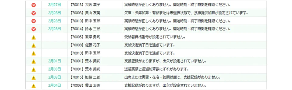 かべなしクラウドの請求エラーチェック画面を紹介した画像